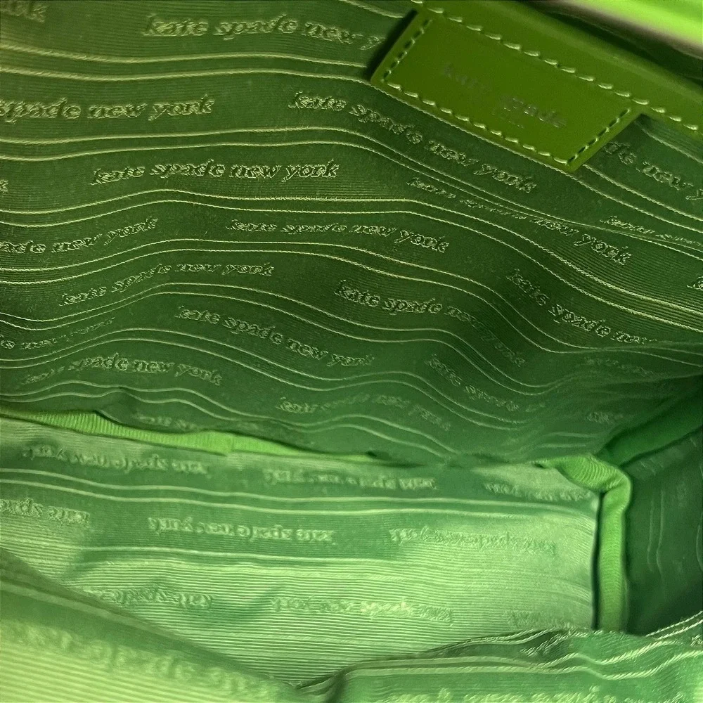 Kate Spade New York Green Nylon‎ Mini Backpack Silver Hardware K4650